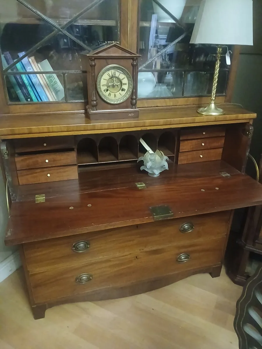 antique bookcase secretaire - Image 2