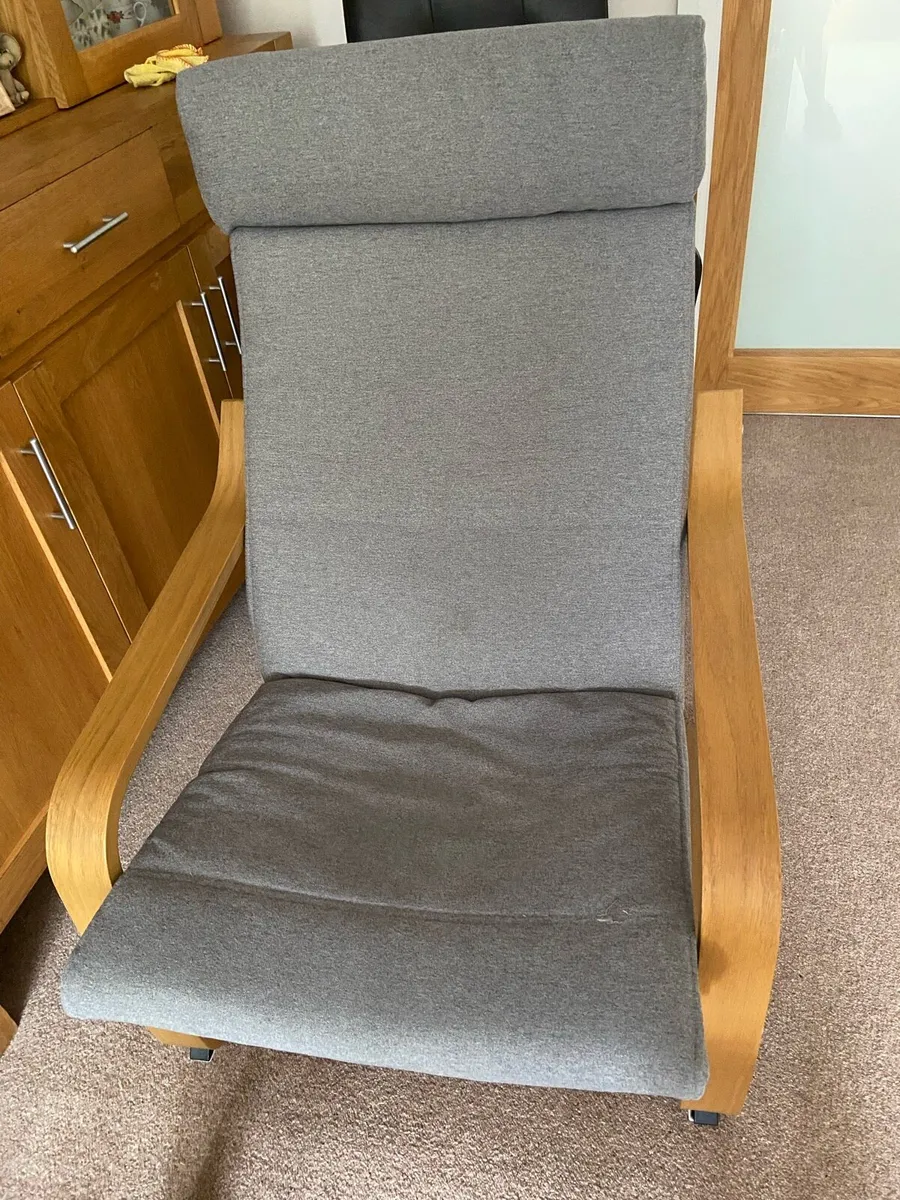 Ikea chair & footstool - Image 3