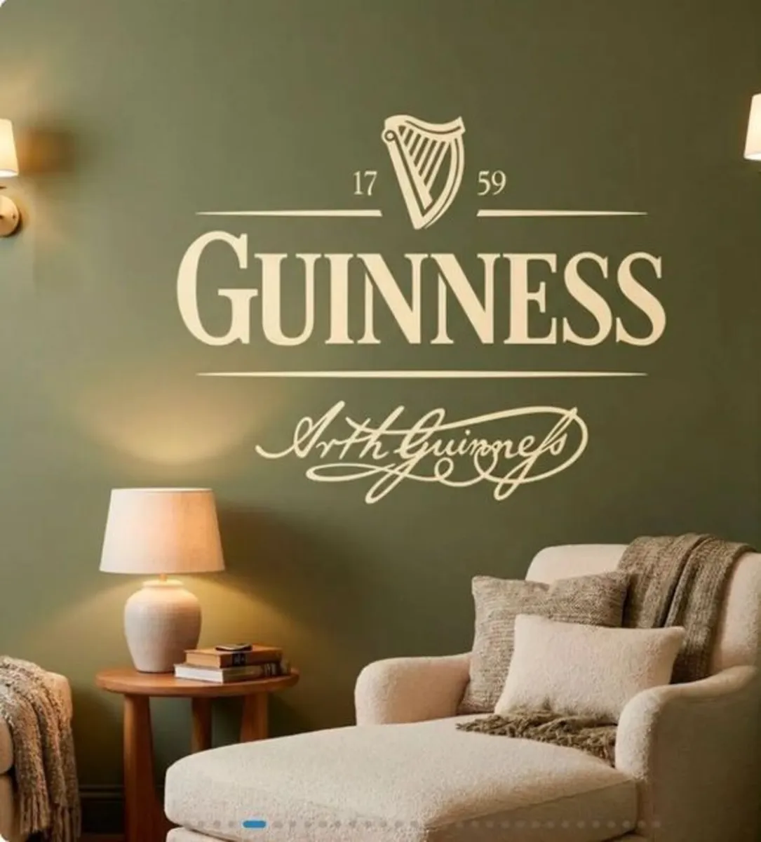 BN Unused Guinness Promotional Wall Graphic - Image 2