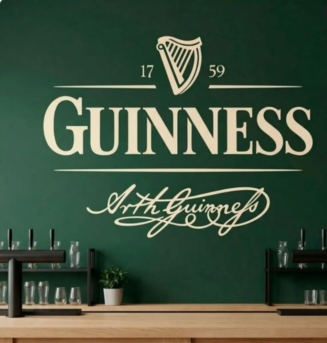 BN Unused Guinness Promotional Wall Graphic - Image 4