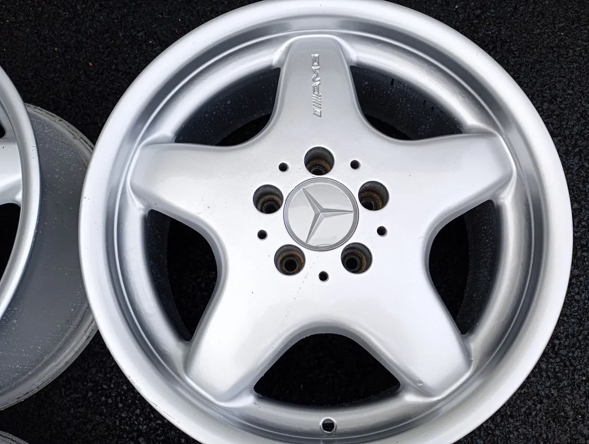 Original AMG 17" alloys staggered - Image 1