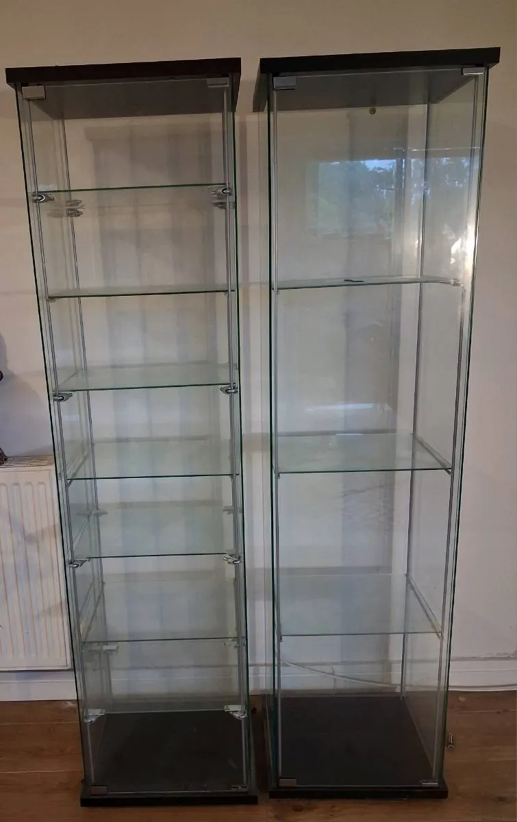 Glass display cases