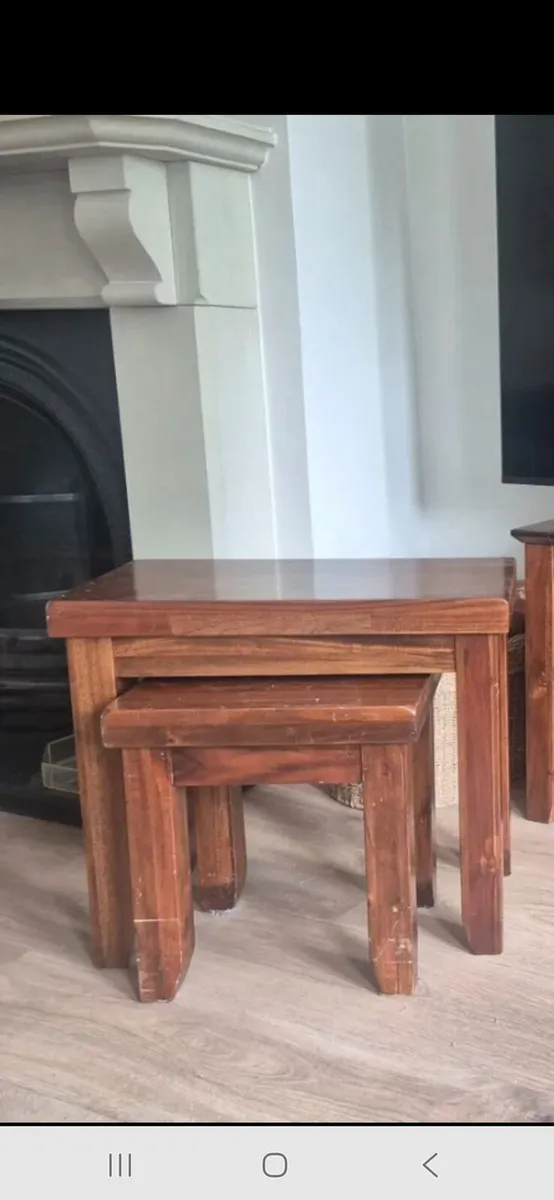 Mahogony Table Nest / TV Table - Image 3