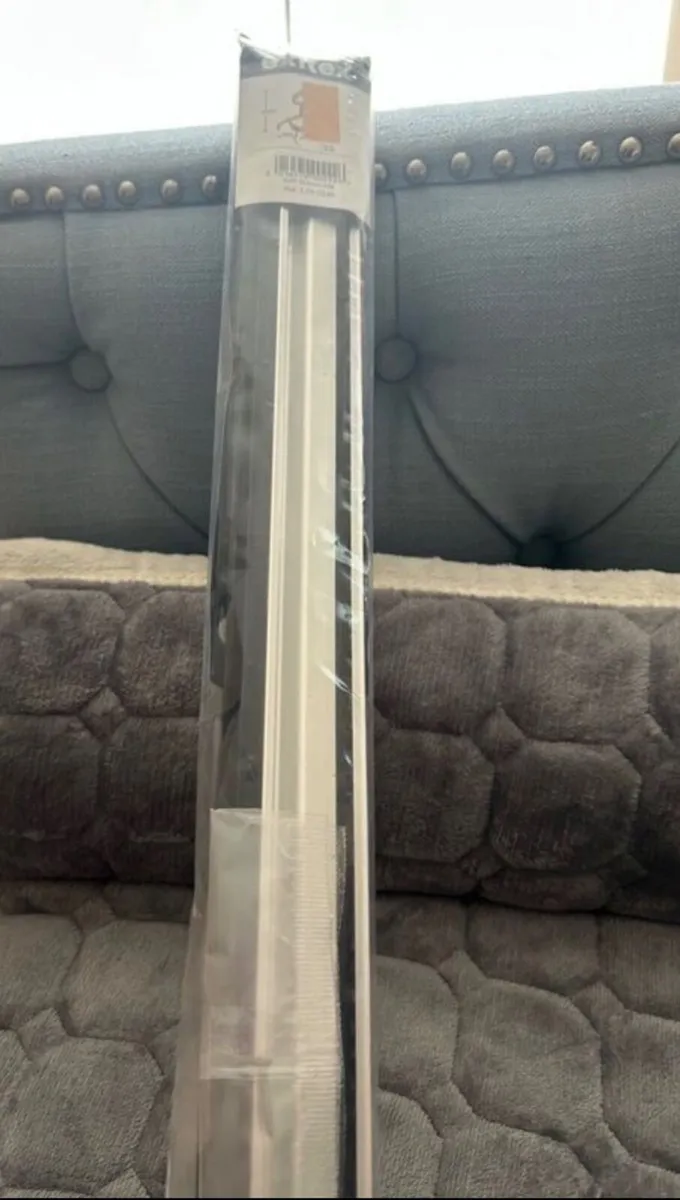 Hall door draught excluder plus threshold - chrome - Image 2