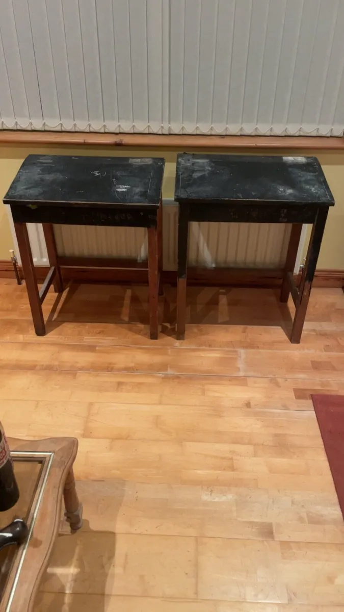 Vintage school desks - Image 1