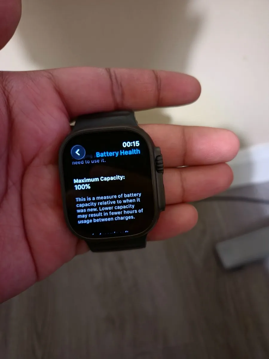 Apple Watch Ultra 3 49mm Black Titanium — Like New - Image 2