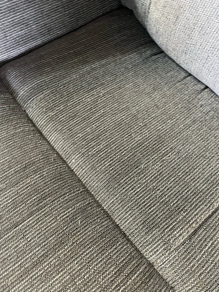Grey 2 seater recliner sofa couch - Image 4