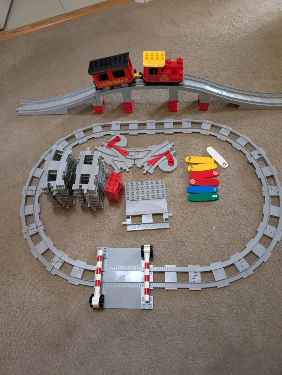 LEGO DUPLO 10874 Steam Train + Large Track Set - Image 1