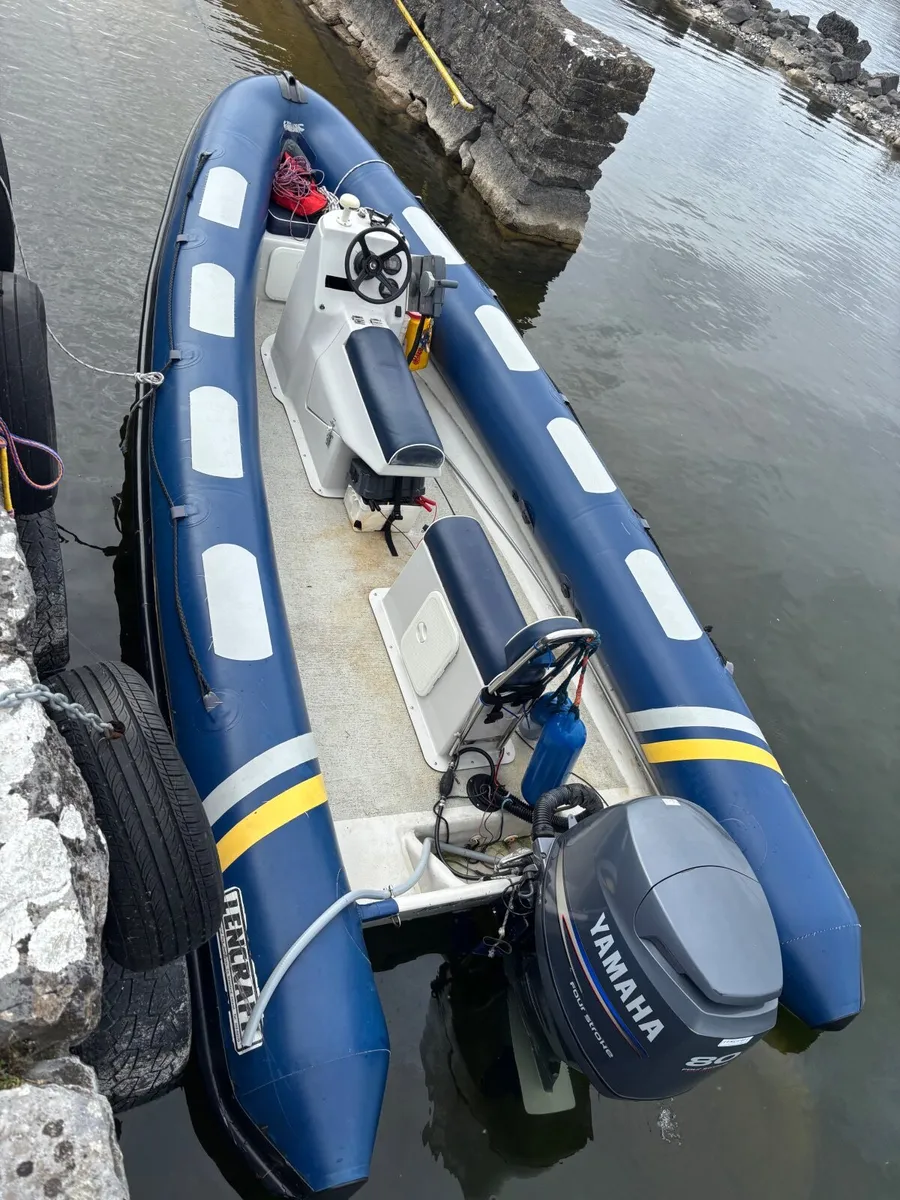 Lencraft 5.5m Rib Boat Yamaha 80hp 4st - Image 1