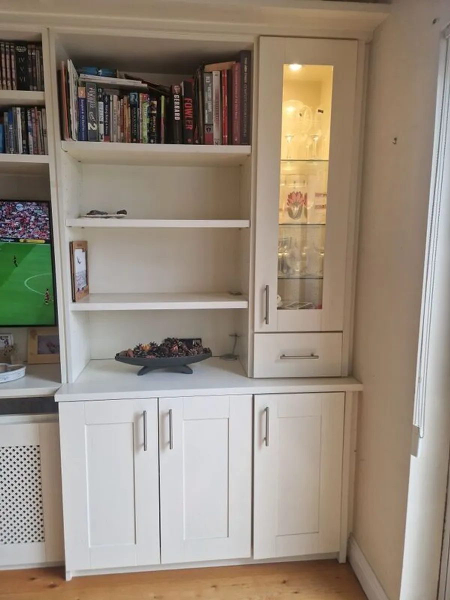 Cream Built in Wall TV Unit - Image 3