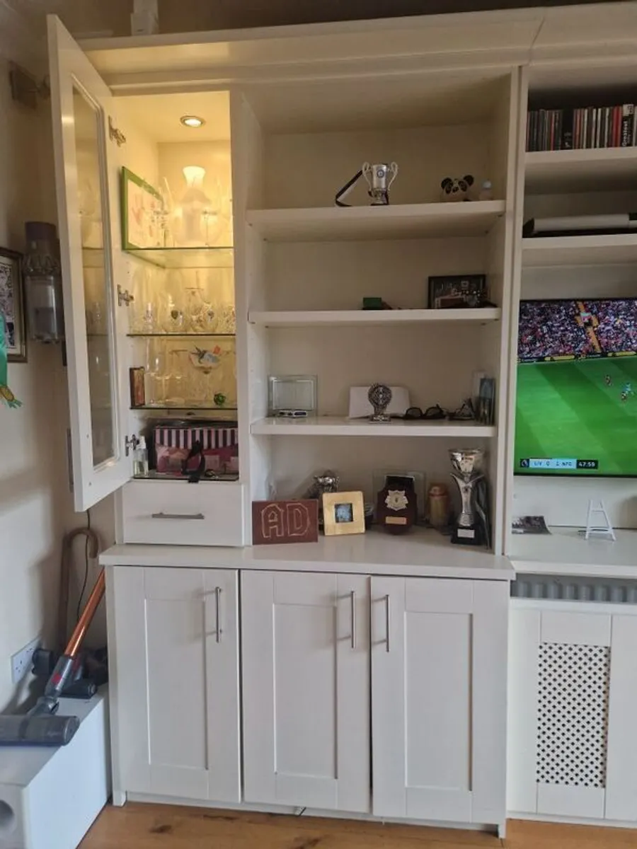 Cream Built in Wall TV Unit - Image 4