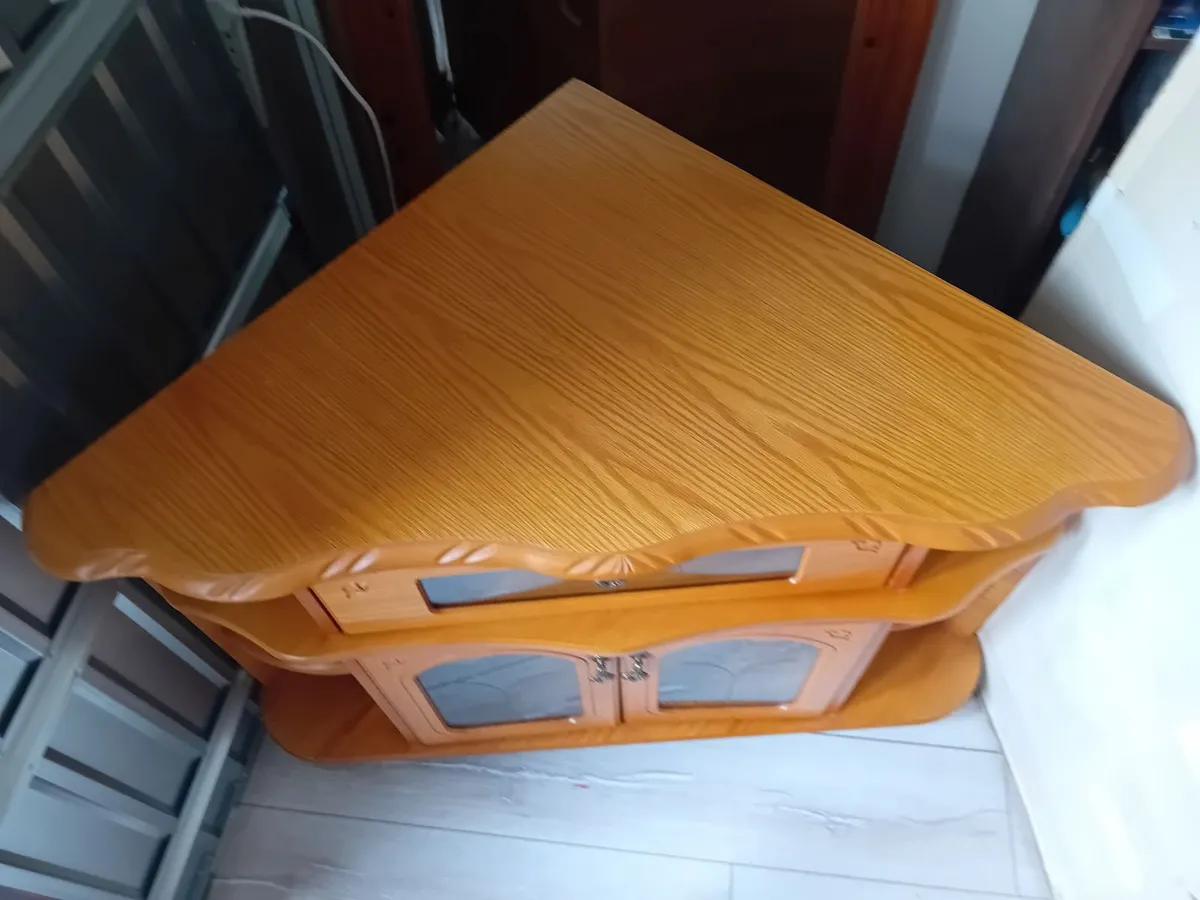 Corner cabinet and mirror - Image 2