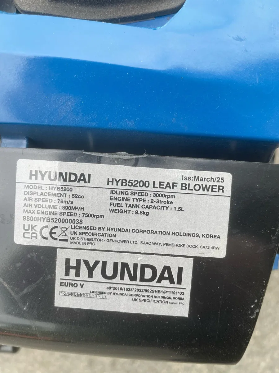 Hyundai backpack blower - Image 4