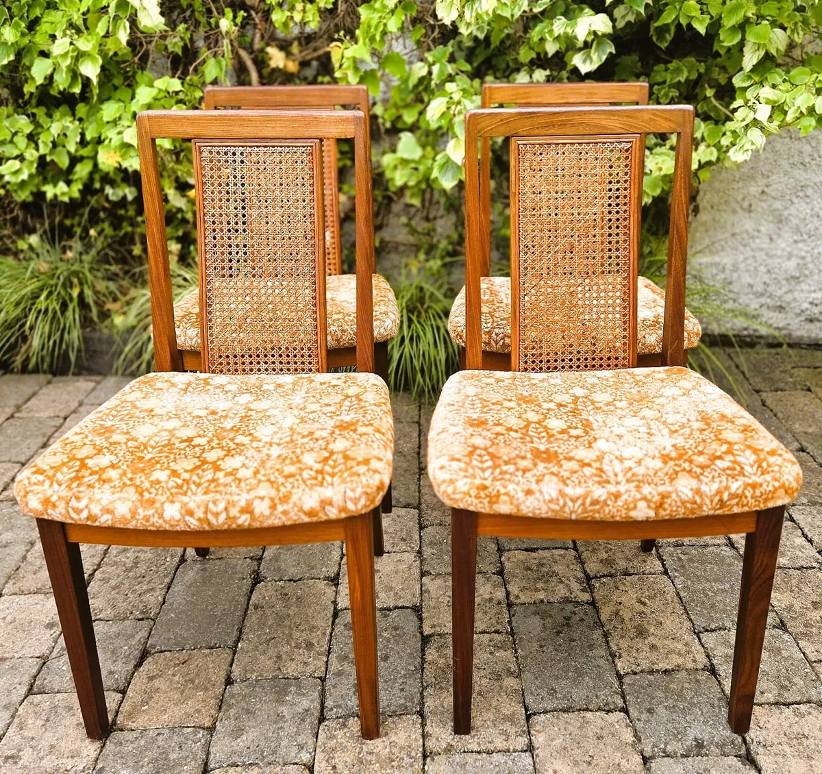 Vintage G Plan Teak & Cane Chairs- 1970's - Image 1