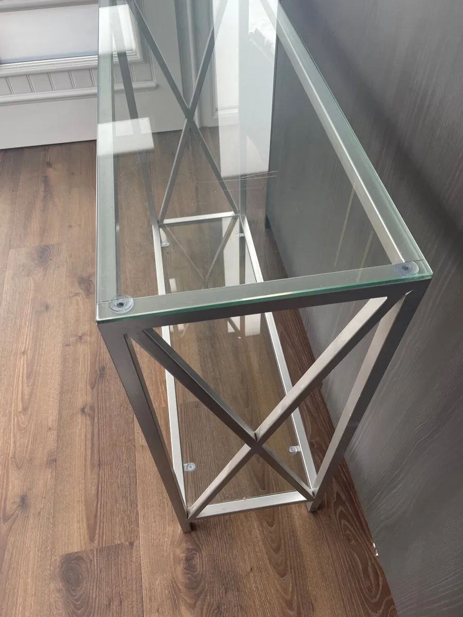 Glass hall console table - Image 2