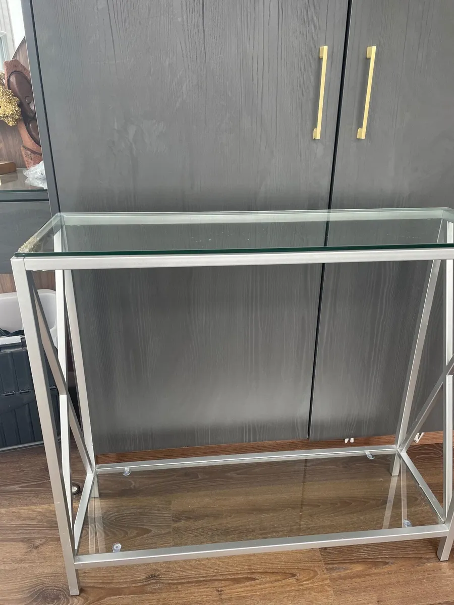 Glass hall console table - Image 3