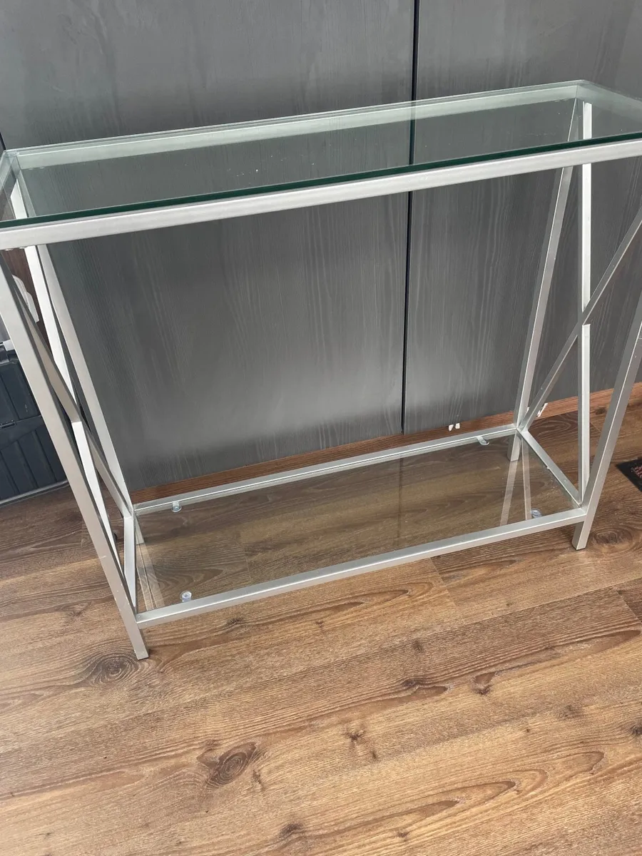Glass hall console table - Image 1