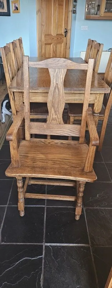 Solid Oak Dining Suite - Image 2