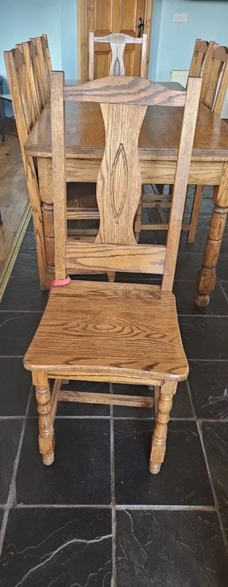 Solid Oak Dining Suite - Image 3