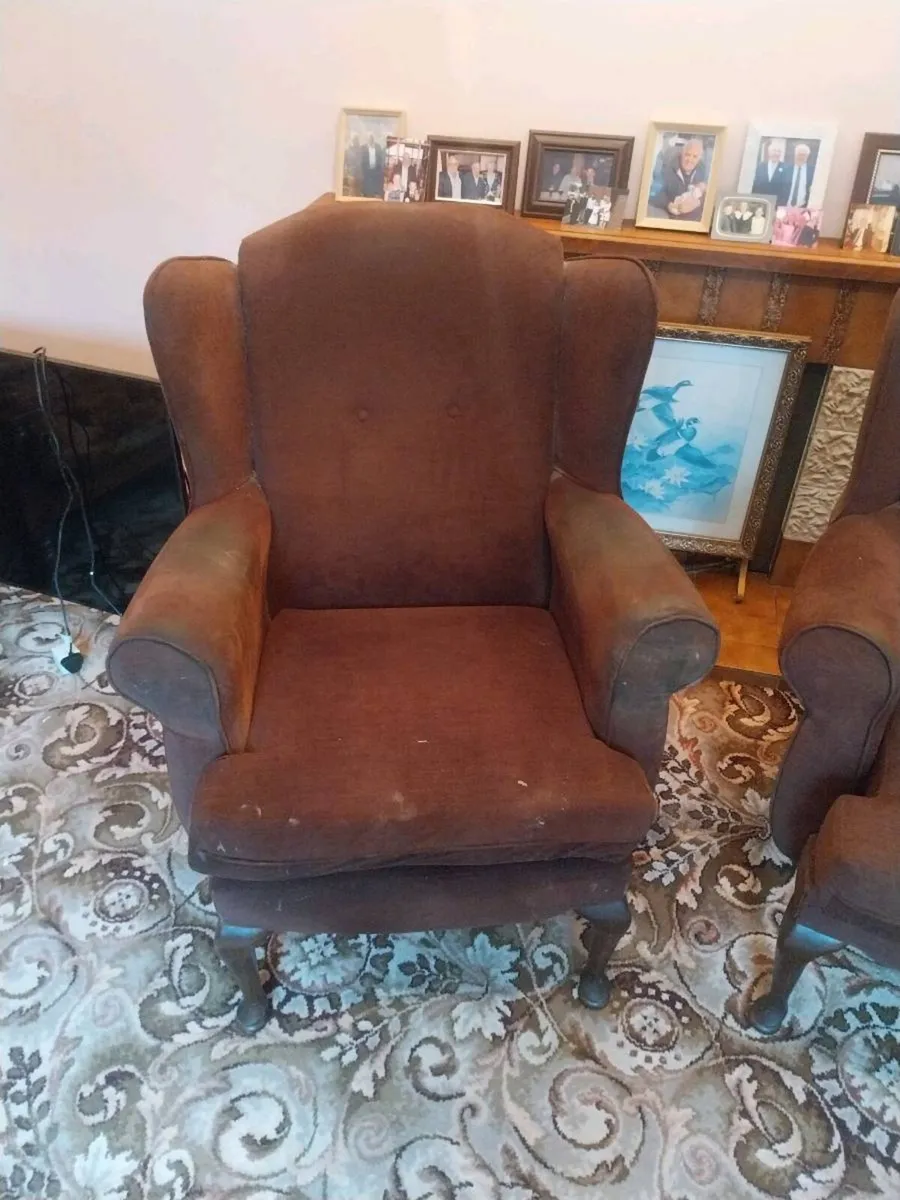 2 seater and 1 seat chairs. - Image 2