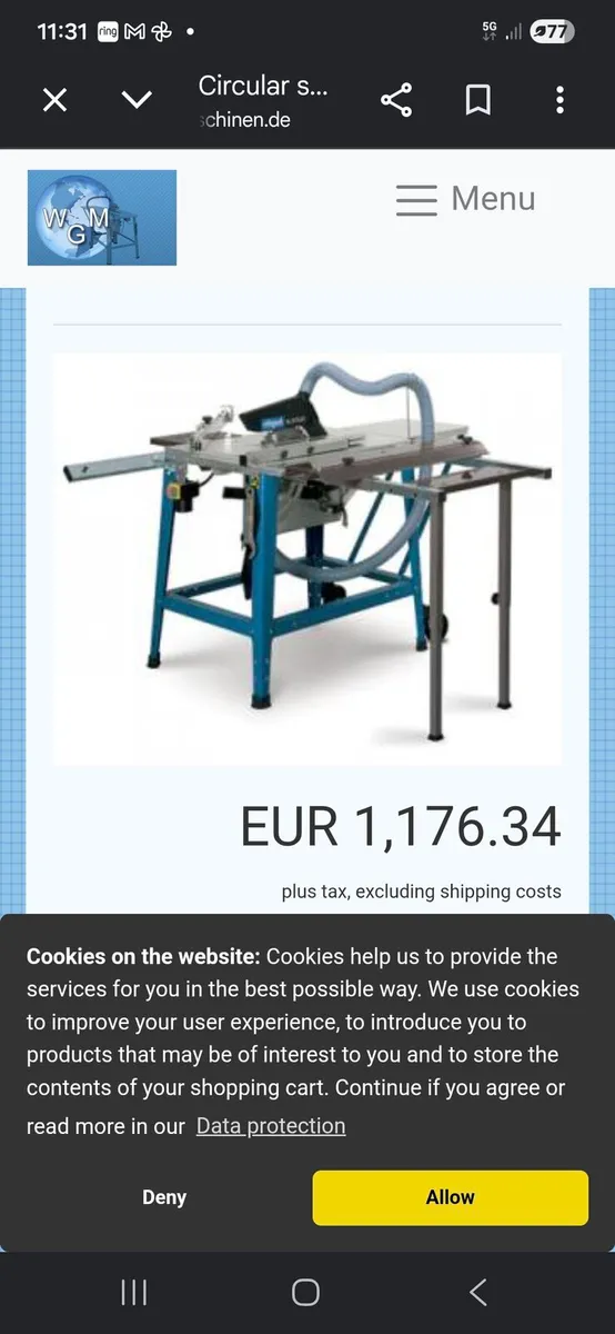 Scheppech ts 315 gt table saw - Image 4