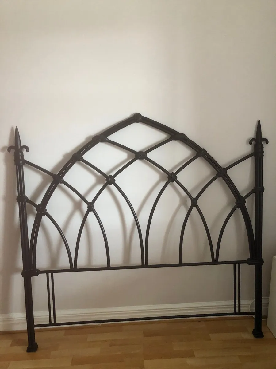 Gothic style Wrought iron headboard /King size - Image 1
