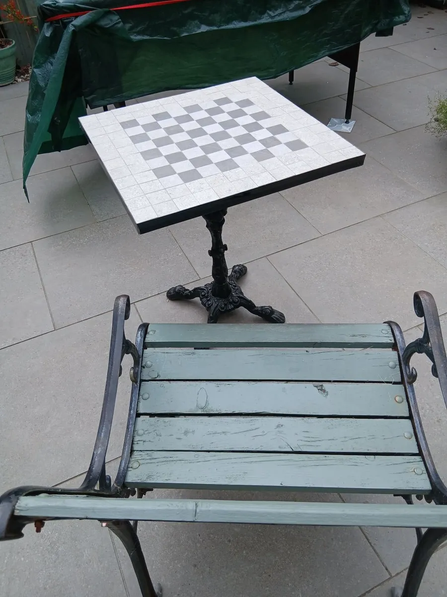 Chess Garden Coffee  Patio Table - Image 2