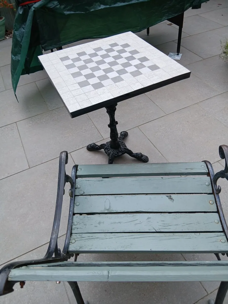 Chess Garden Coffee  Patio Table - Image 3