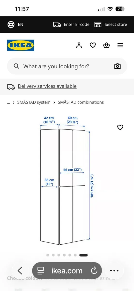 Smastad Ikea Wardrobe for child's bedroom - Image 4