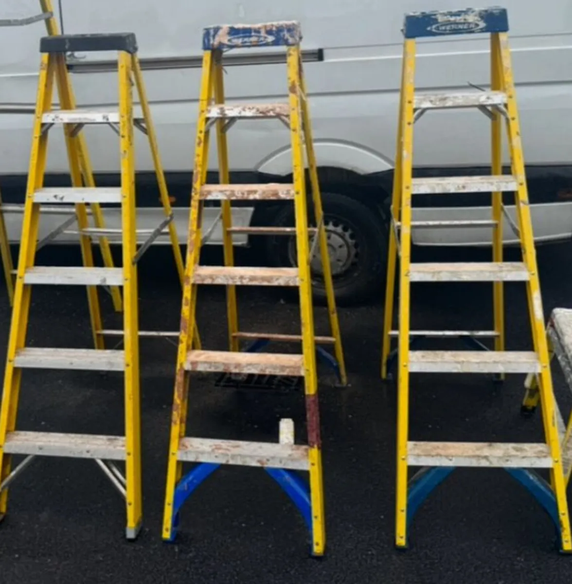 7 step Werner Fibreglass Ladders - Image 1