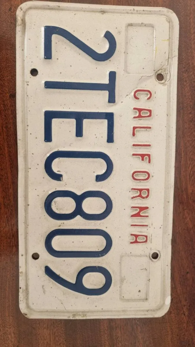 Vintage California Number Plates 1980s - Image 3