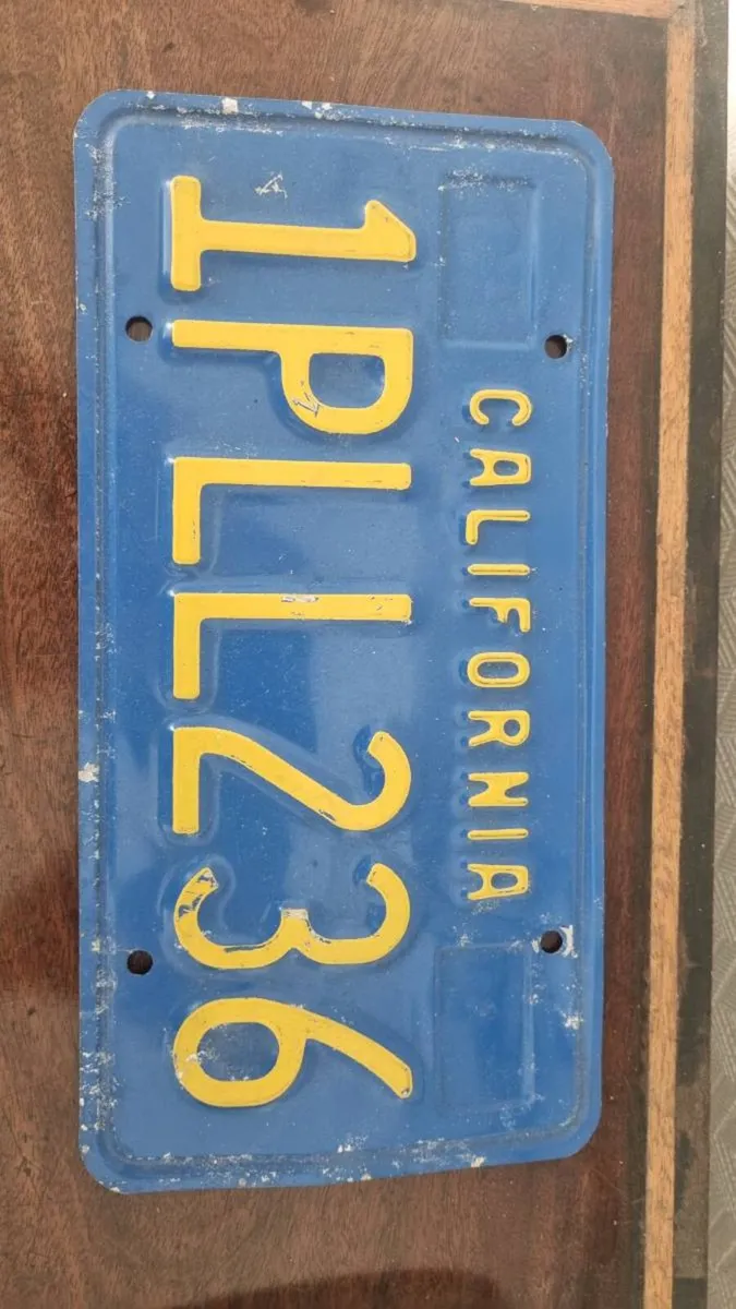 Vintage California Number Plates 1980s - Image 2