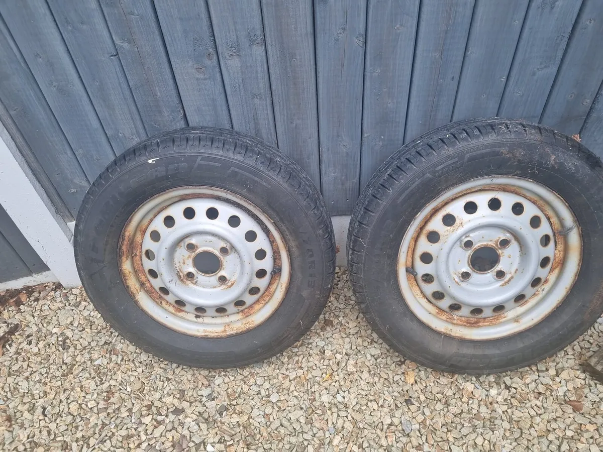 2 x Boat trailer wheels....New tyres - Image 1