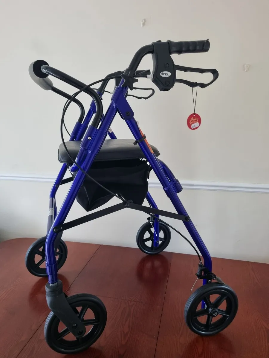 Rollator walker zimmer frame seat walking aid - Image 3