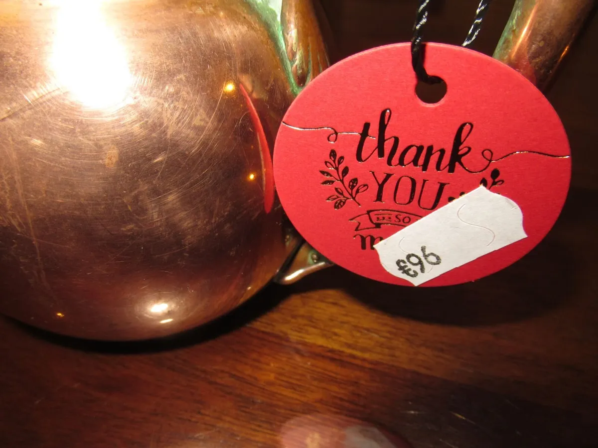 antique vintage copper teapot cottage farm gift - Image 2