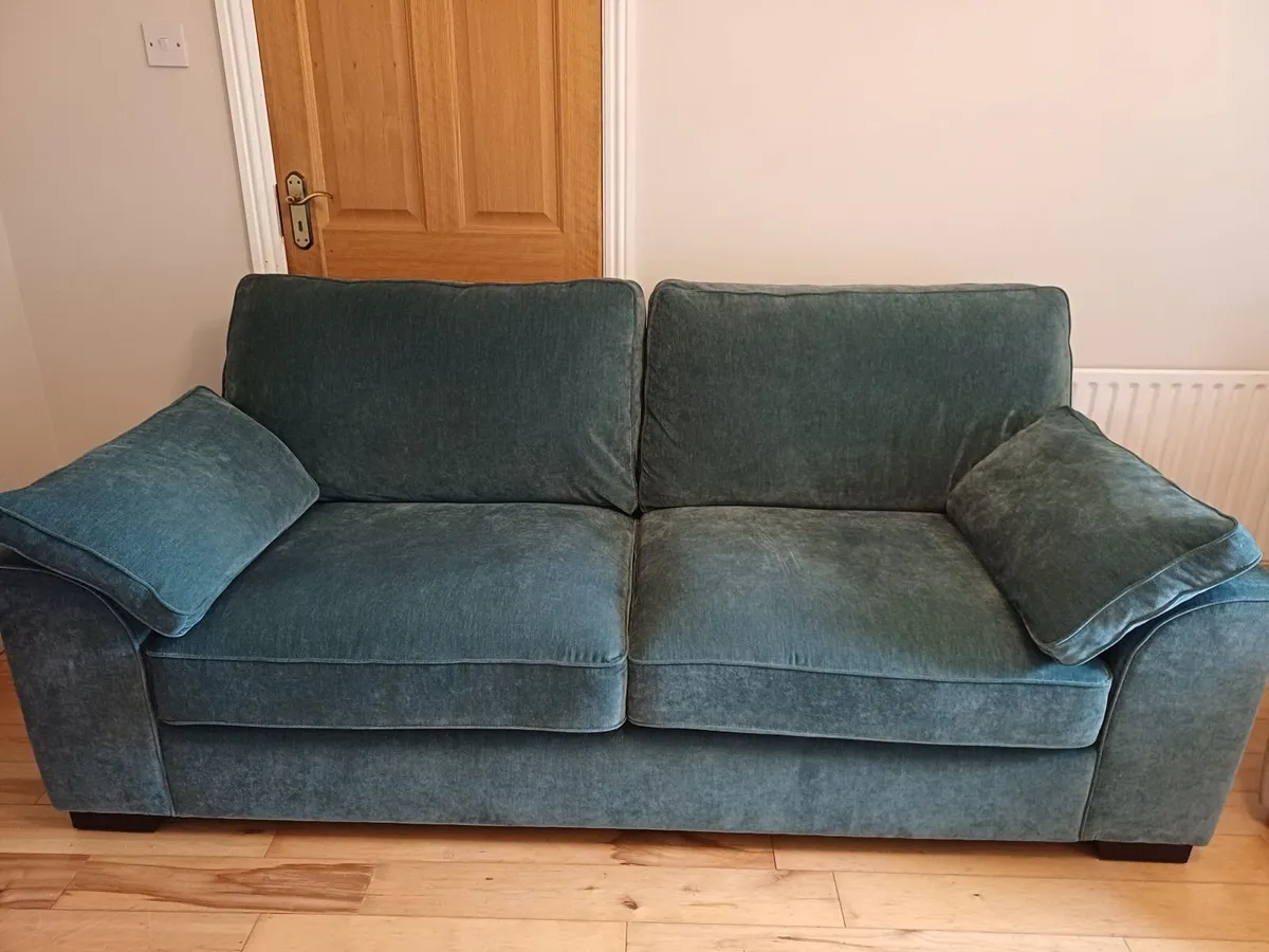 Sofa - 3 seater - and 2 armchairs for sale - Image 2