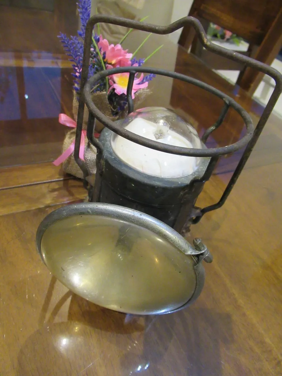 antique vintage lamp car rail train cottage bike - Image 2
