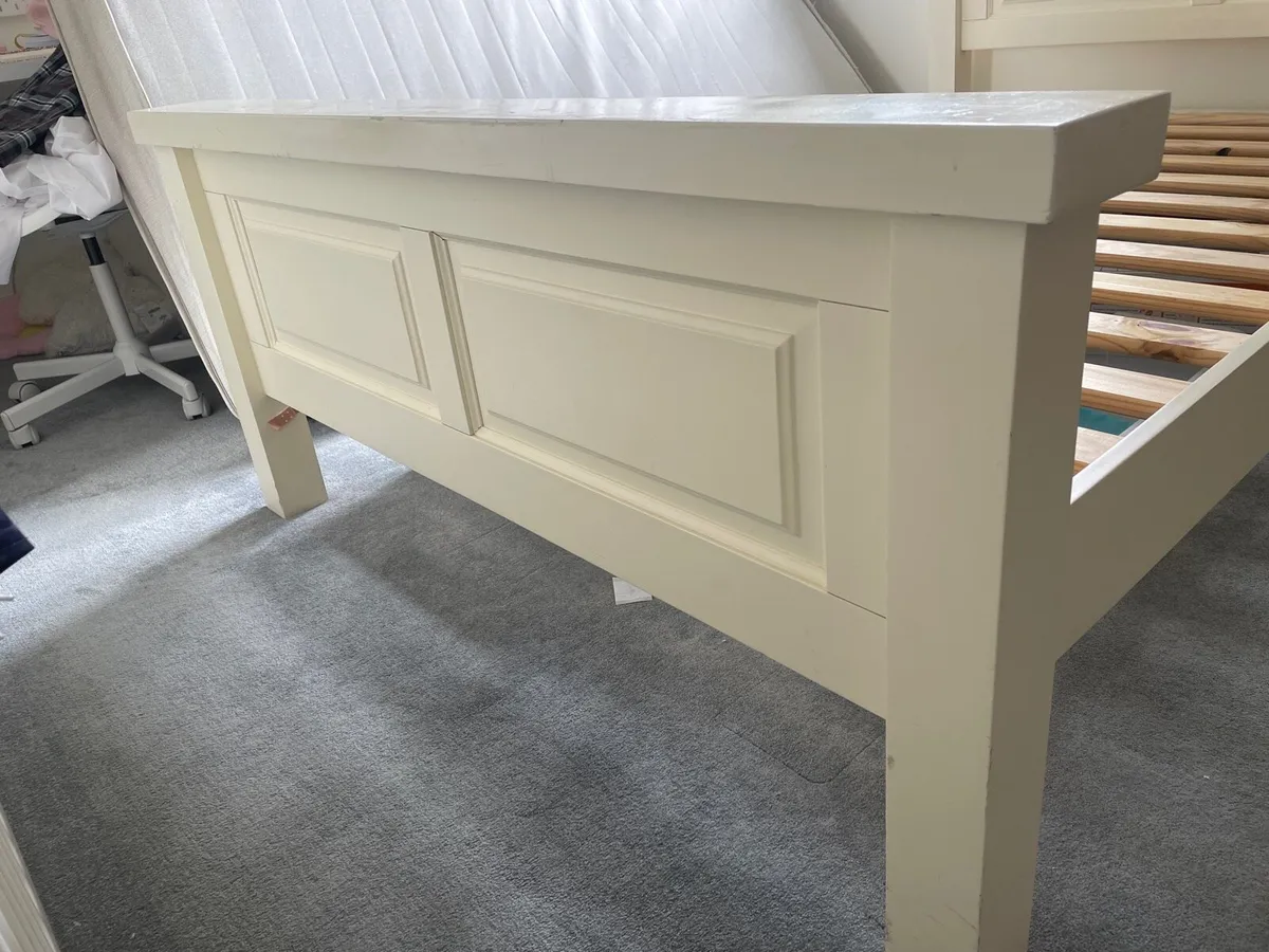 4ft cream bed frame - Image 2