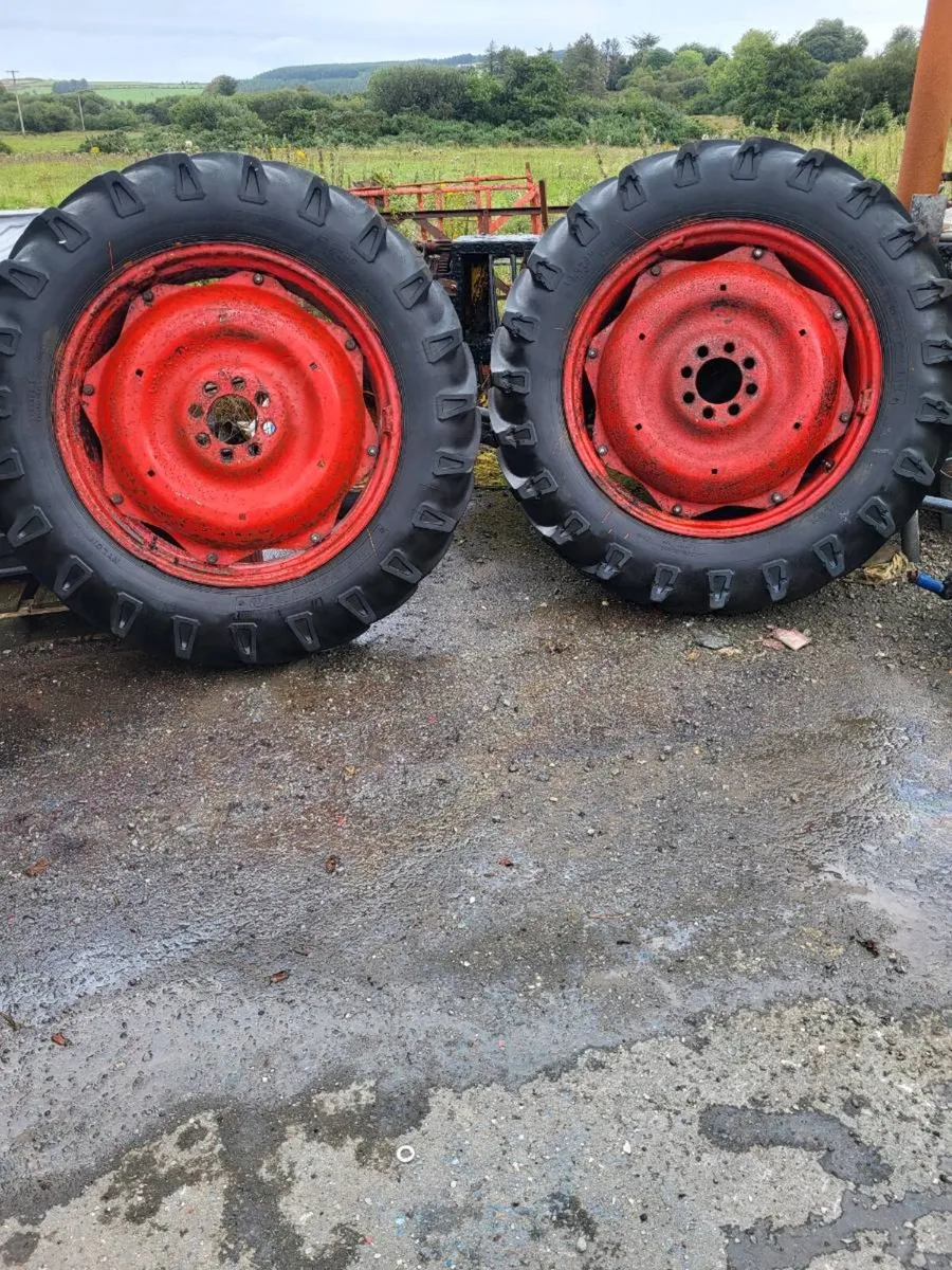 David brown 990 tractor wheels13.6 36 70% tread - Image 4