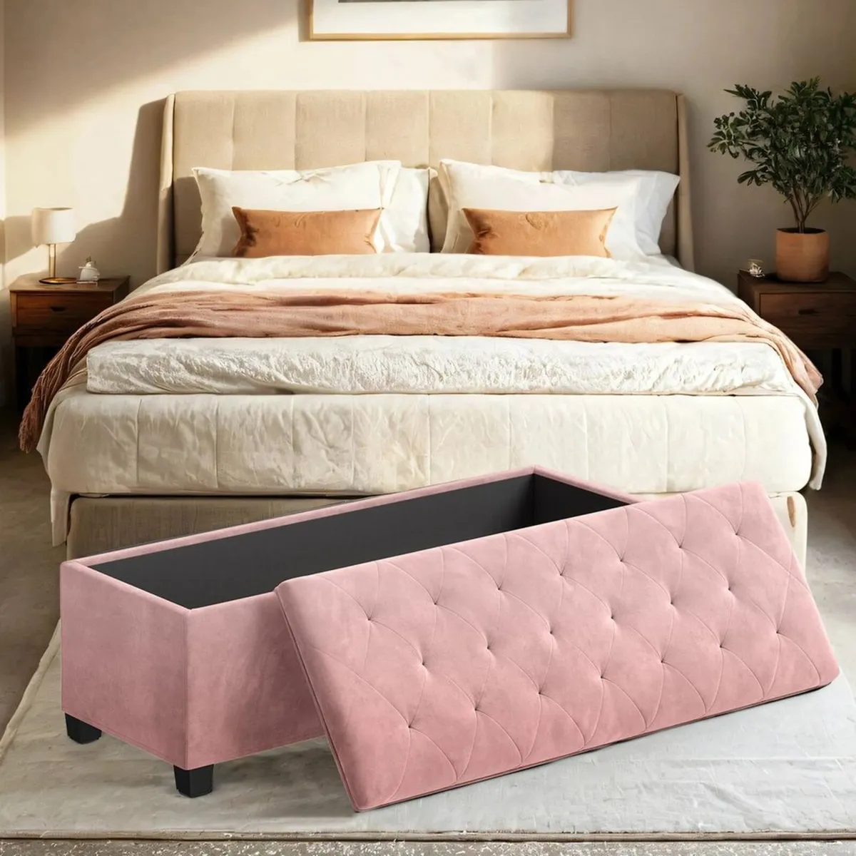 Bench with storage - FREE P&P - Image 3