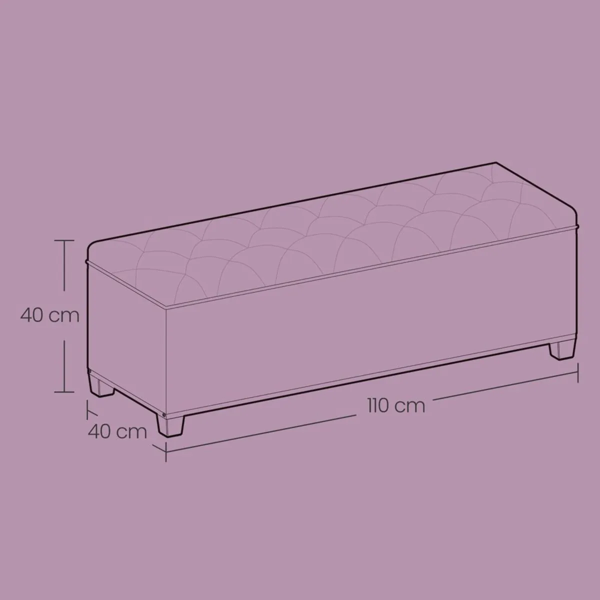 Bench with storage - FREE P&P - Image 4
