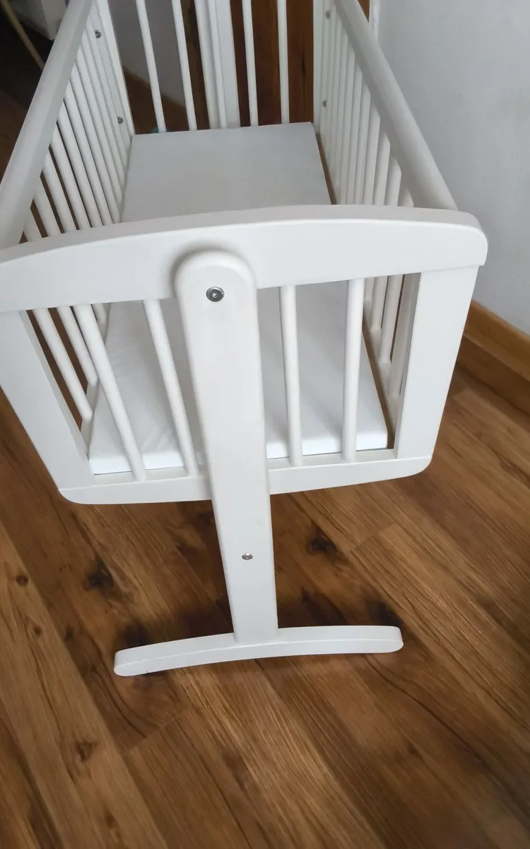 As new rocking cot brand new mattress - Image 3
