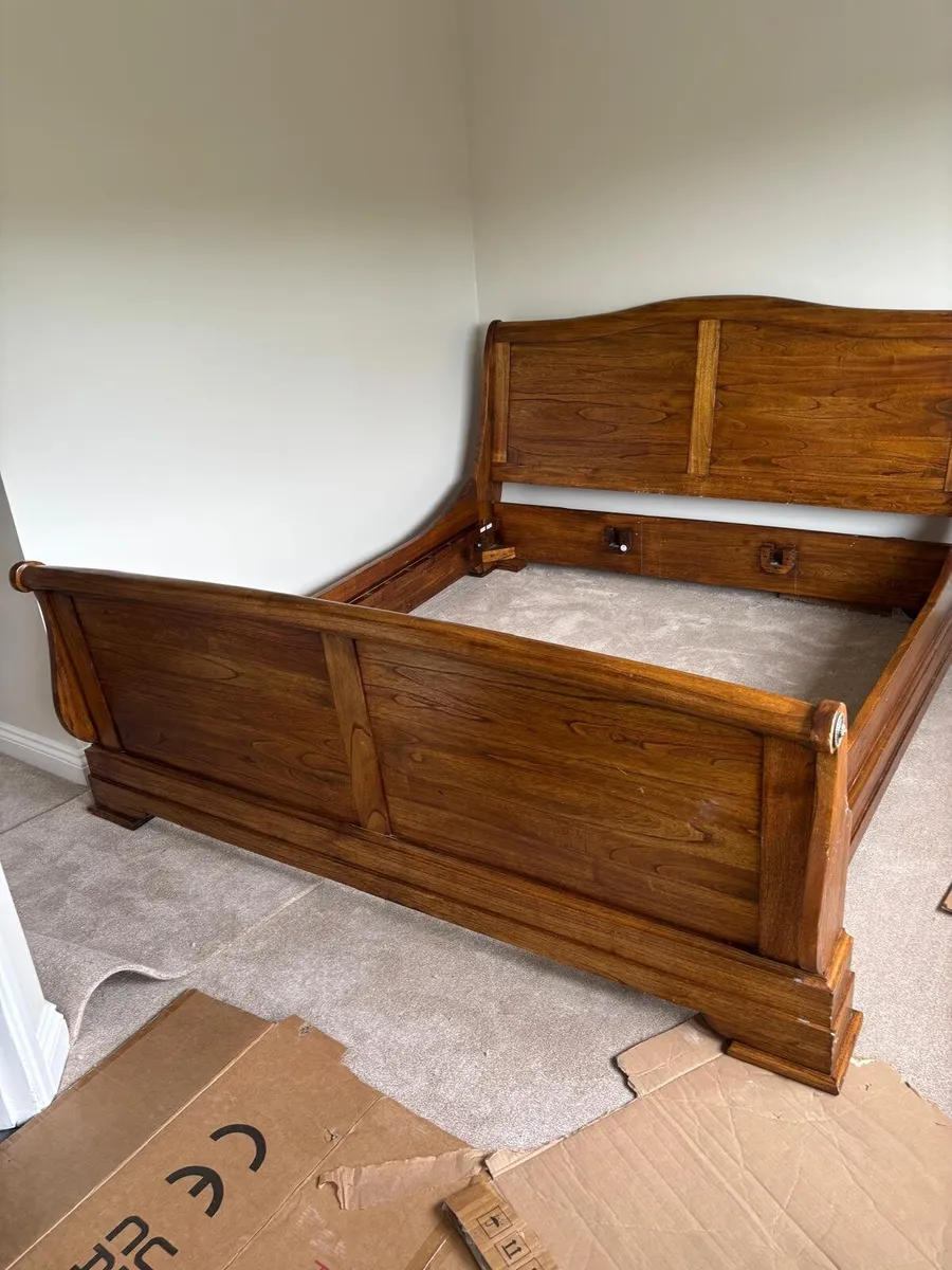 Sleigh bed new - Image 2