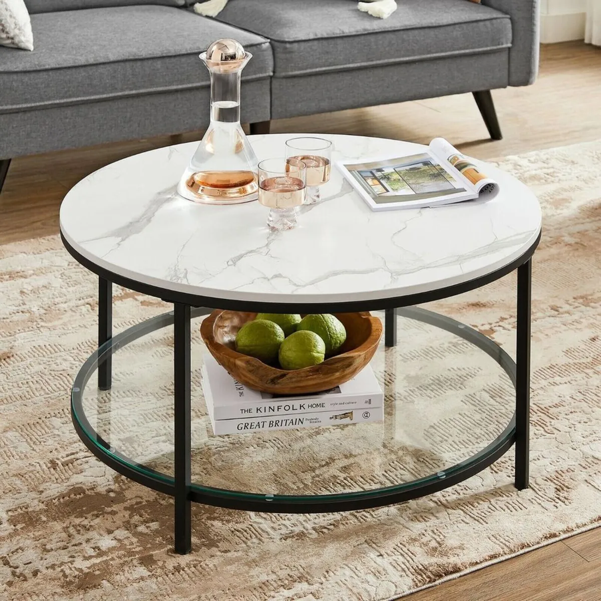 New coffee table with 2 shelves - FREE P&P - Image 1