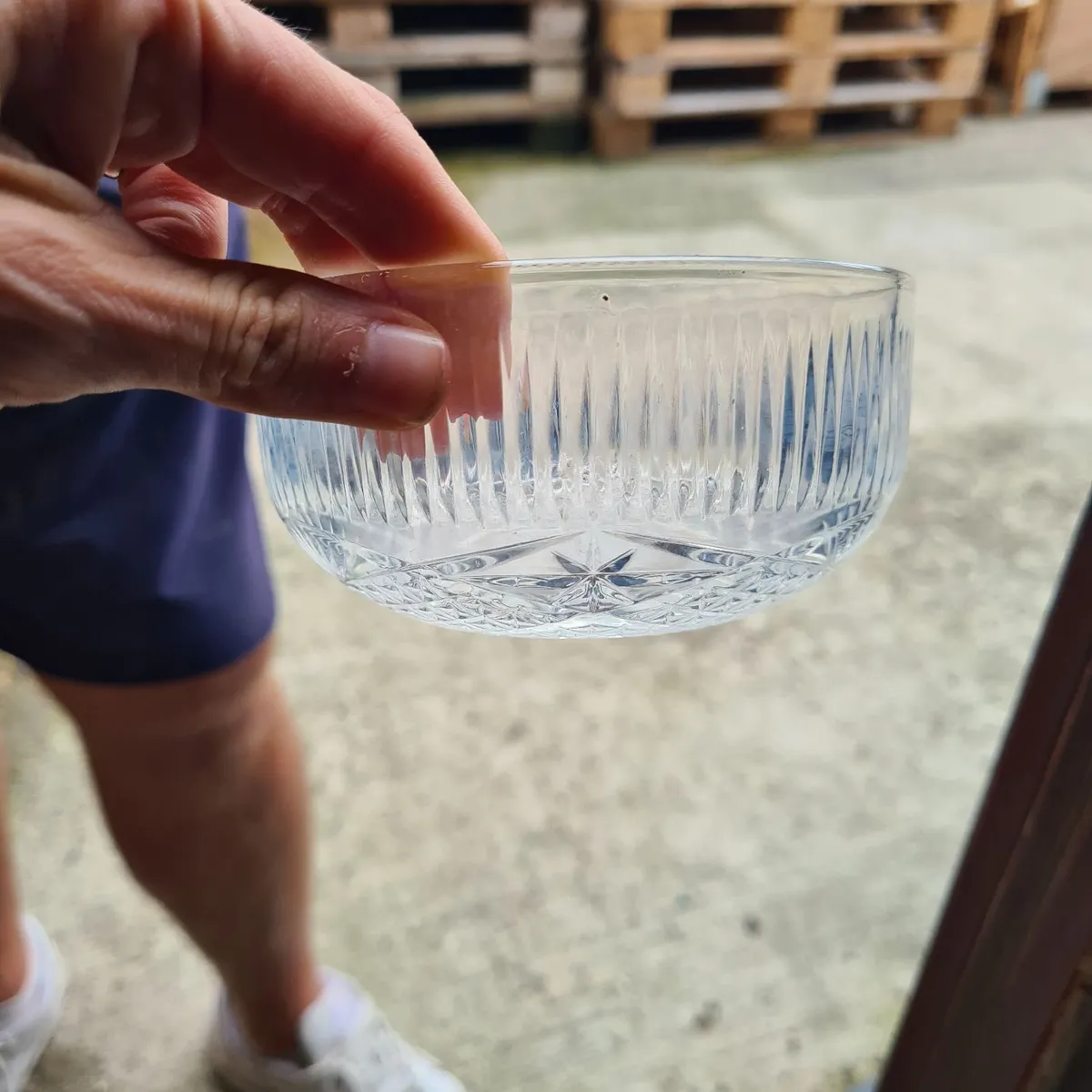 Cristal d'Arques-Durand clear pressed glass plate - Image 2
