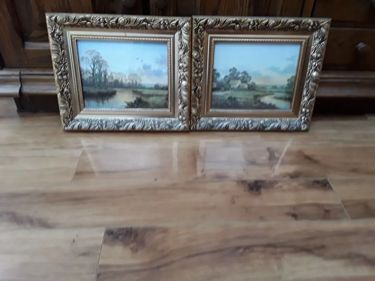 Two lovely pictures beautiful frames - Image 3