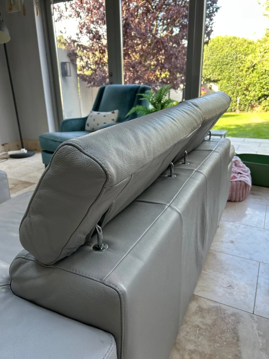 Couch - Grey Leather - Reduced again has to go - Image 2