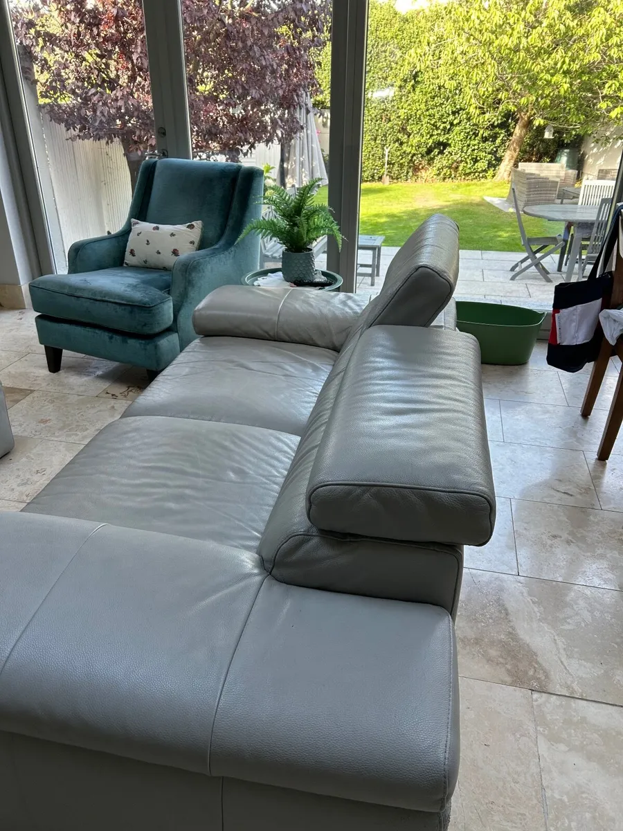 Couch - Grey Leather - Reduced again has to go - Image 3