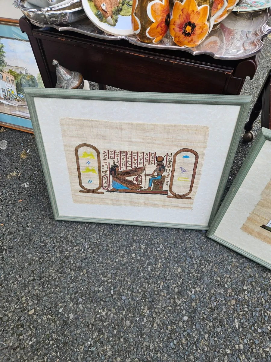 Egyptian Picture on Cloth - Image 1
