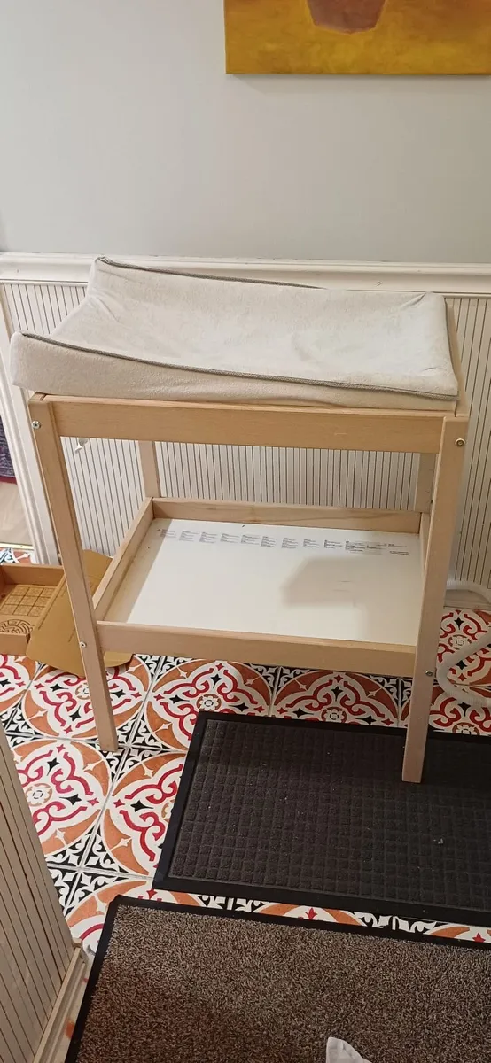 Cot, babies changing table and blanket box - Image 4